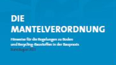 Neuer ZDB-Leitfaden zur Mantelverordnung (EBV und BBodSchV) Neuer ZDB-Leitfaden zur Mantelverordnung (EBV und BBodSchV)